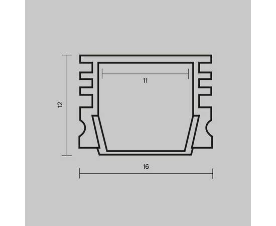 Алюминиевый профиль накладной Maytoni Led Strip ALM-005-B-2M 631005, изображение 5