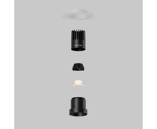 Встраиваемый светильник Maytoni Dip DL120-10W-2.7K-TRS-B, изображение 13
