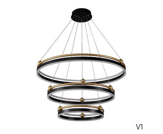 Подвесная люстра Crystal Lux FERNANDO SP158W LED BLACK/GOLD, изображение 2