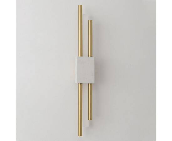 Настенный светильник Crystal Lux CARTA AP6W LED WHITE/BRASS, изображение 2