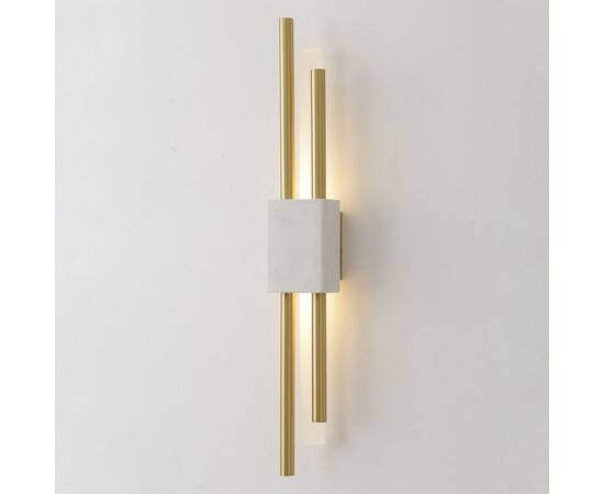 Настенный светильник Crystal Lux CARTA AP6W LED WHITE/BRASS, изображение 3