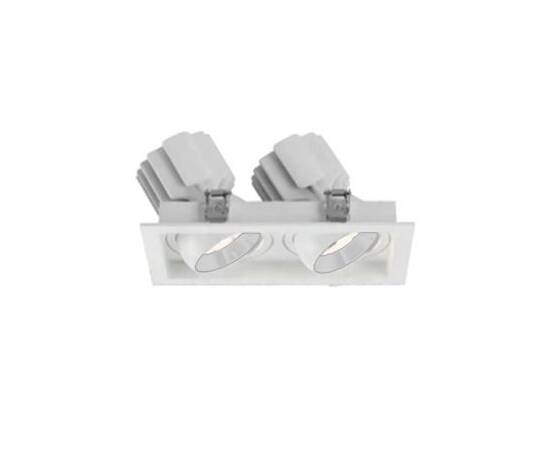 Встраиваемый карданный светильник Arlight MS-VORTEX-BUILT-S250x140-2x30W Warm3000 (WH-WH, 17 deg, 23