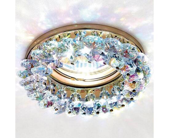 Встраиваемый светильник Ambrella light Crystal K206 MULTI/G, изображение 2