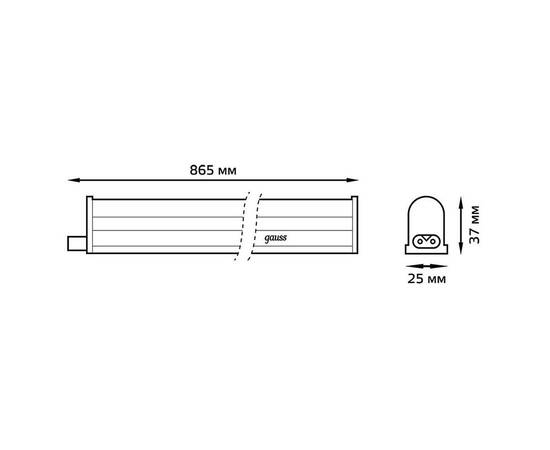 Настенный светодиодный светильник Gauss Fito Led TL 130411912, изображение 5