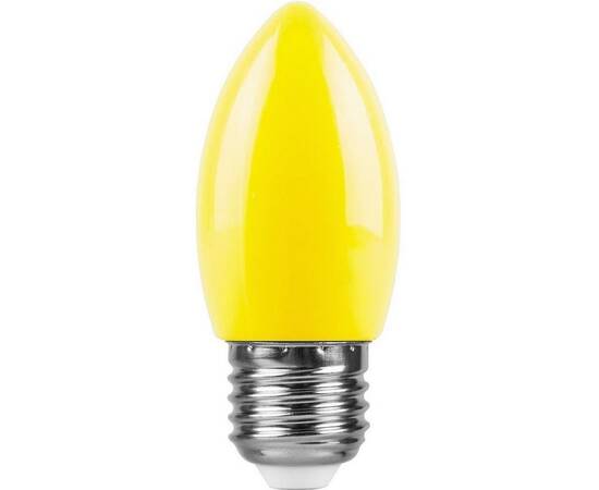 Лампа светодиодная Feron E27 1W желтая LB-376 25927