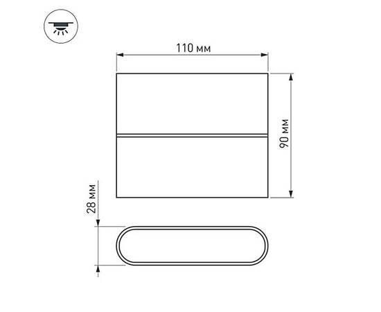 Настенный светодиодный светильник Arlight SP-Wall-110WH-Flat-6W Day White 021086, изображение 5