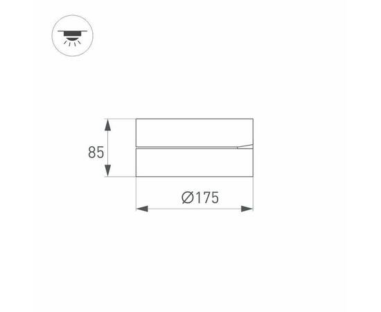 Потолочный светодиодный светильник Arlight SP-Rondo-Flap-R175-16W Warm3000 028164, изображение 8