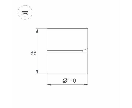 Потолочный светодиодный светильник Arlight SP-Rondo-Flap-R110-25W Day4000 028160, изображение 5