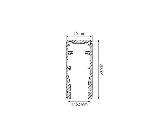 Профиль Arlight ALU-HANDRAIL-2000 FOR GLASS 17.5 015477, изображение 2
