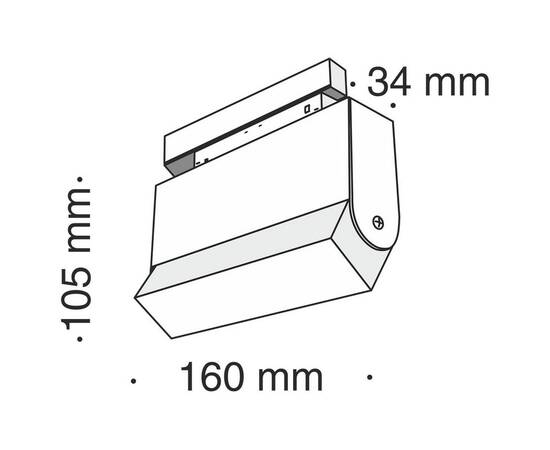 Трековый светодиодный светильник Maytoni Track lamps TR013-2-10W3K-B, изображение 2
