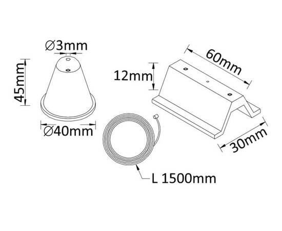 Подвесной комплект для шинопровода Crystal Lux CLT 0.210 03 BL, изображение 2
