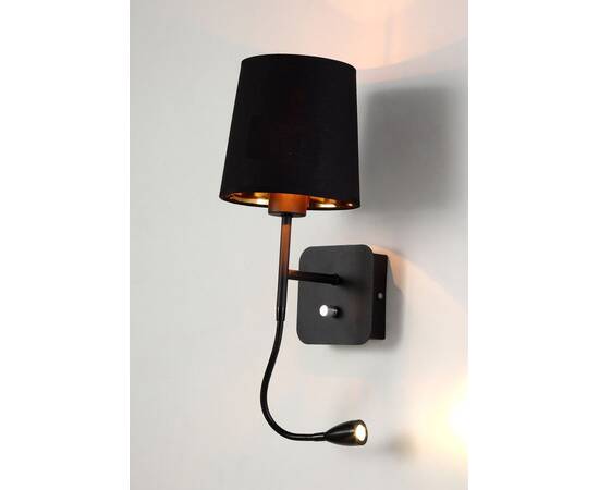 Бра Crystal Lux Pablo AP2 Black/Black-Gold, изображение 2