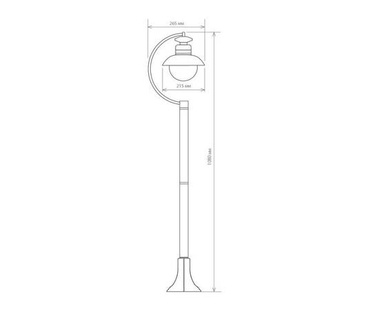 Уличный cветильник Elektrostandard Talli F GL 3002F брауни a038484, изображение 2