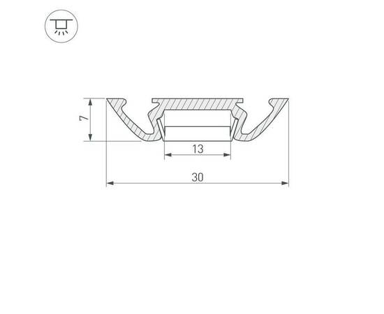 Профиль Arlight PHS-A-2000 ANOD 013215, изображение 2