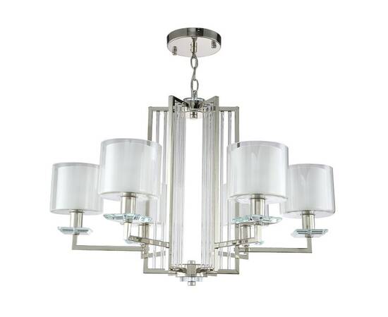 Подвесная люстра Crystal Lux Nicolas SP-PL6 Nickel/White