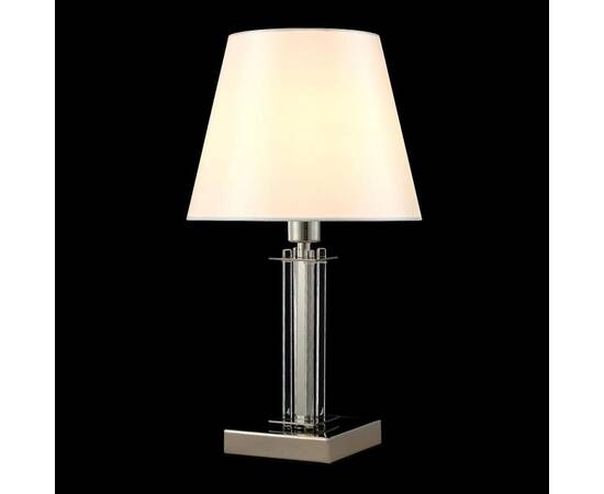 Настольная лампа Crystal Lux Nicolas LG1 Nickel/White, изображение 2