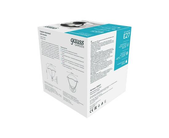 Уличный настенный светильник Gauss Aura GD027, изображение 4