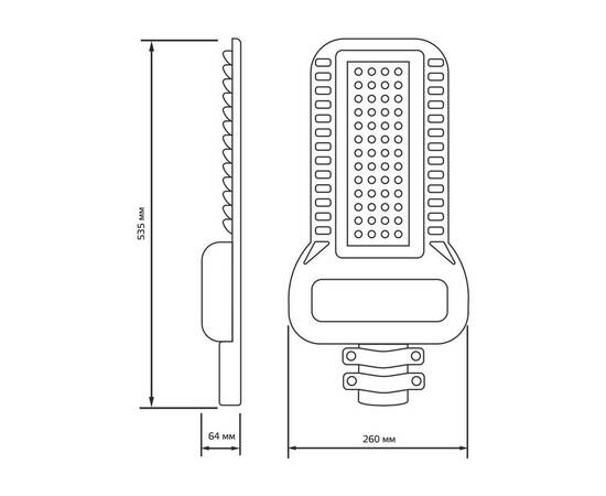 Уличный светодиодный консольный светильник Gauss Qplus 629535320, изображение 2