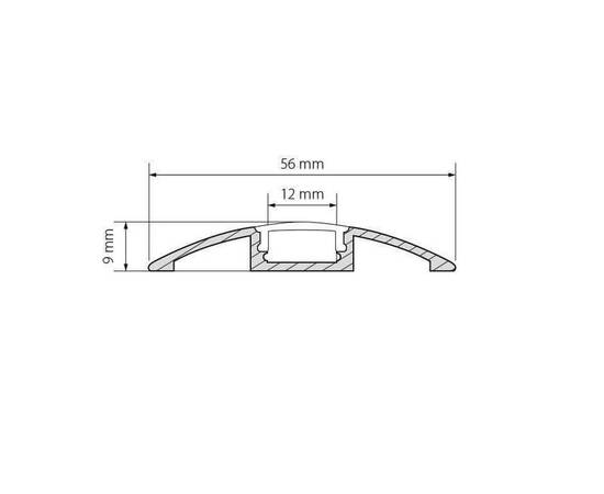 Профиль Arlight ARH-FLAT-2000 ANOD 016149, изображение 2