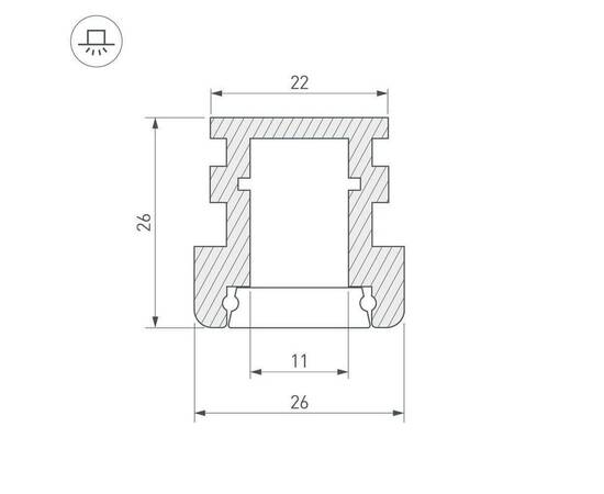 Профиль Arlight HR-F-2000 012091, изображение 3
