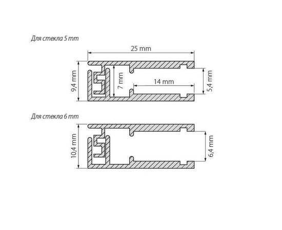Профиль Arlight KLUS-GLASS-56-2000 ANOD 019193, изображение 6