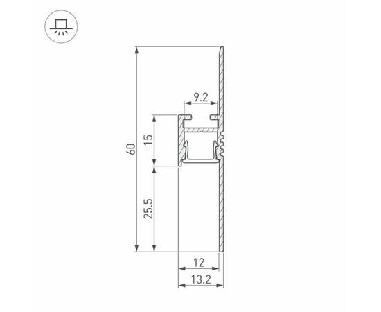 Профиль-плинтус Arlight ARH-Plintus-Fantom-2000 White 034983, изображение 2
