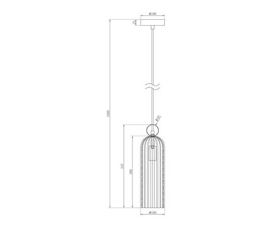 Подвесной светильник Maytoni Antic MOD302PL-01GR, изображение 2