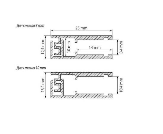 Профиль Arlight KLUS-GLASS-810-2000 ANOD 019191, изображение 5