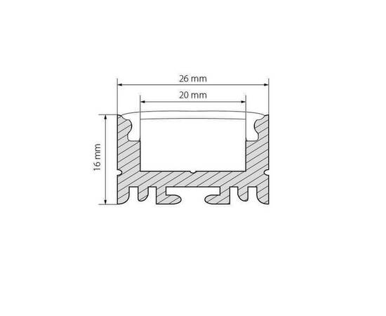 Профиль Arlight ARH-LINE-1726-2000 ANOD 018674, изображение 2