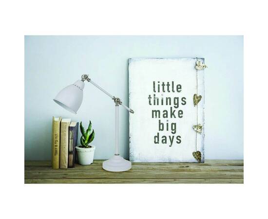 Настольная лампа Arte Lamp Braccio A2054LT-1WH, изображение 3