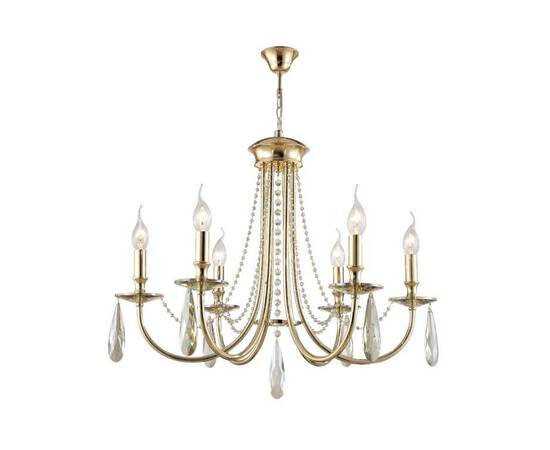 Подвесная люстра Crystal Lux Victoria SP6 Gold/Amber