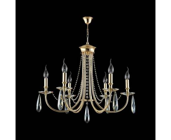Подвесная люстра Crystal Lux Victoria SP6 Gold/Amber, изображение 3
