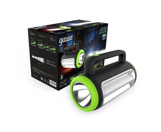 Прожекторный светодиодный фонарь Gauss аккумуляторный 219х143 500 лм GF603, изображение 4