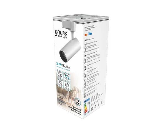 Трековый светодиодный светильник Gauss Track Light Led TR068, изображение 3