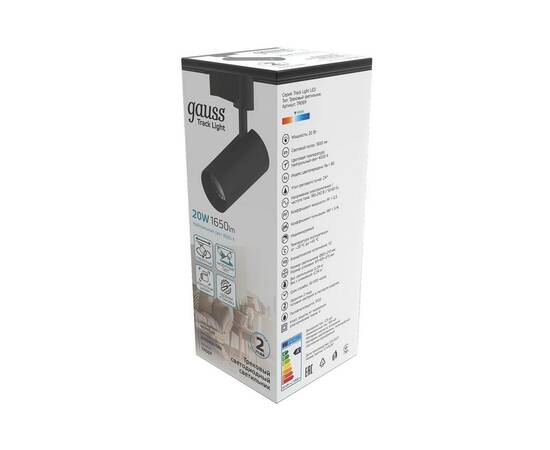 Трековый светодиодный светильник Gauss Track Light Led TR069, изображение 4