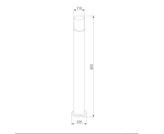 Уличный светильник Elektrostandard Roil 35125/F a055638, изображение 2