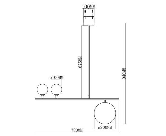 Подвесная люстра Moderli Sheman V6000-3P, изображение 2