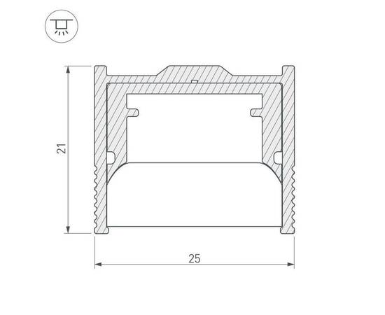 Профиль Arlight WPH-Floor22-2000 ANOD 023291, изображение 6