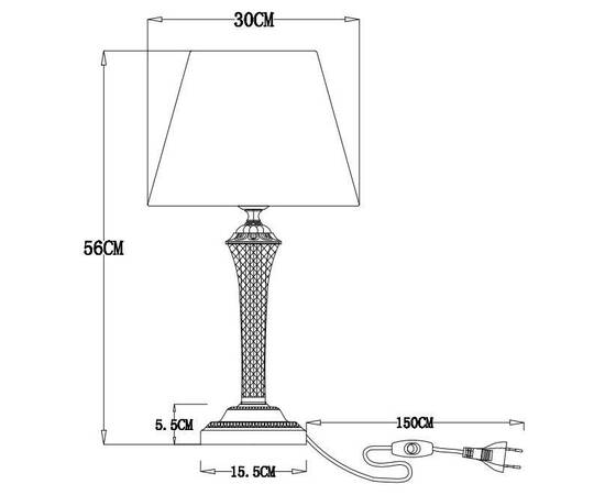 Настольная лампа Arte Lamp Gracie A7301LT-1PB, изображение 3