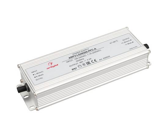 Блок питания Arlight ARPV-LG48200-PFC-A 48V 200W IP67 4,2A 030033