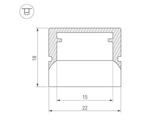 Профиль Arlight WPH-FLOOR22-2000 023290, изображение 3