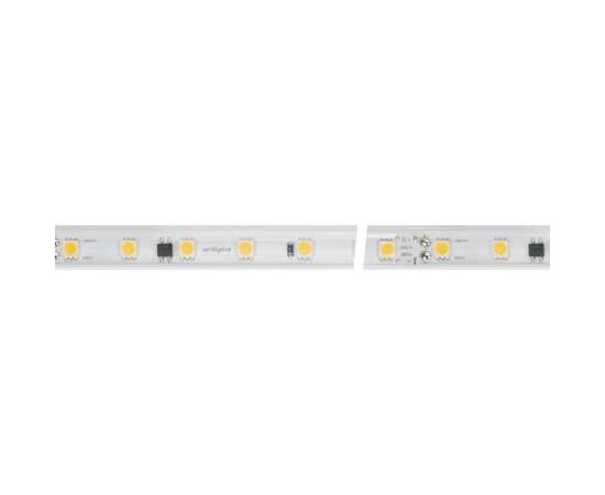 Светодиодная влагозащищенная лента Arlight 8W/m 54LED/m 5060SMD теплый белый 50M 027059(2)