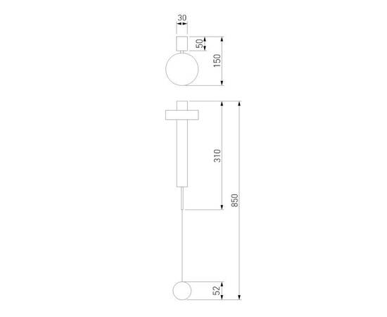 Бра Elektrostandard Orco 40112/LED черный a057590, изображение 2