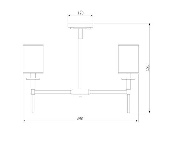 Подвесная люстра Eurosvet Brielle 60132/6 хром, изображение 2