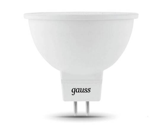 Лампа светодиодная Gauss GU5.3 5W 6500K матовая 101505305