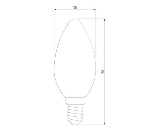 Лампа светодиодная филаментная Elektrostandard BLE1409 E14 9W 3300K прозрачная a049062, изображение 2