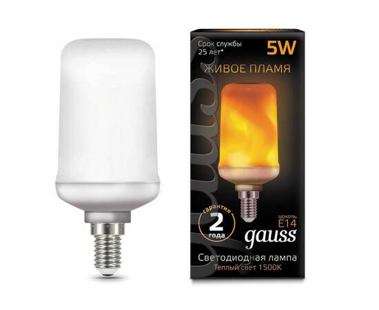 Лампа светодиодная Gauss E14 5W 1500K матовая 157401105