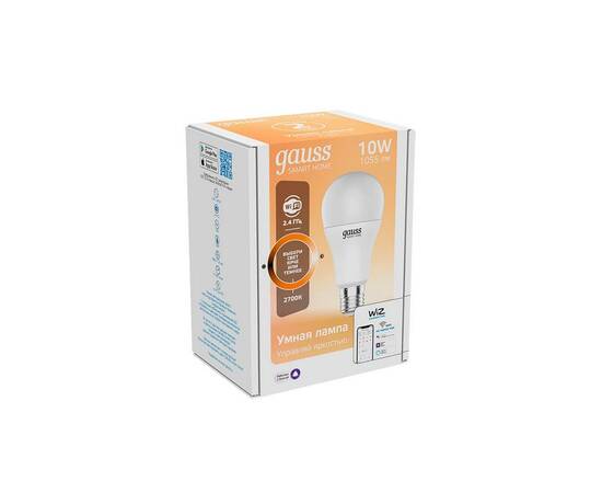 Лампа светодиодная диммируемая Gauss Smart Home E27 10W 2700K матовая 1070112