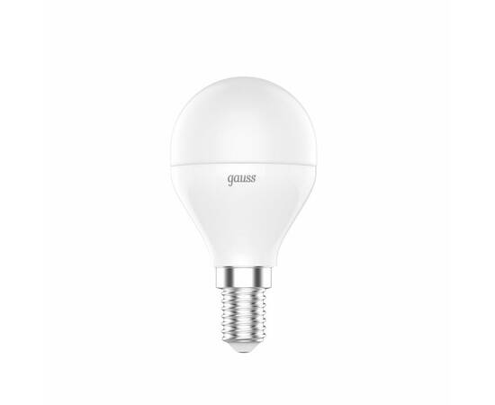 Лампа светодиодная диммируемая Gauss E14 6W RGBW матовая 105101406