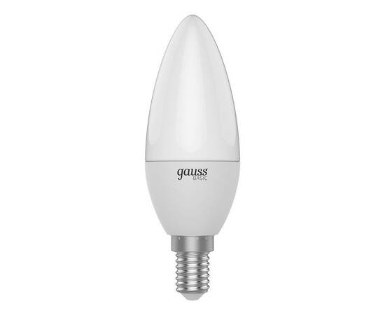 Лампа светодиодная Gauss E14 5,5W 3000К матовая 1033116